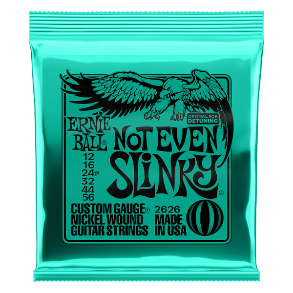 P02626 Not Even Slinky Комплект cтрун для электрогитары, никель, 12-56, Ernie Ball