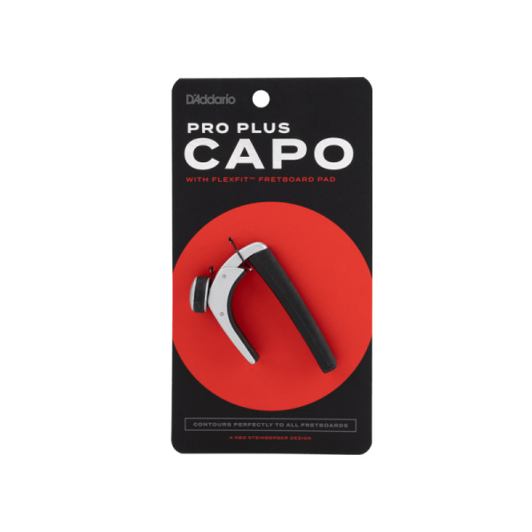 PW-CP-19S Pro Plus Каподастр универсальный, серебристый, D'Addario