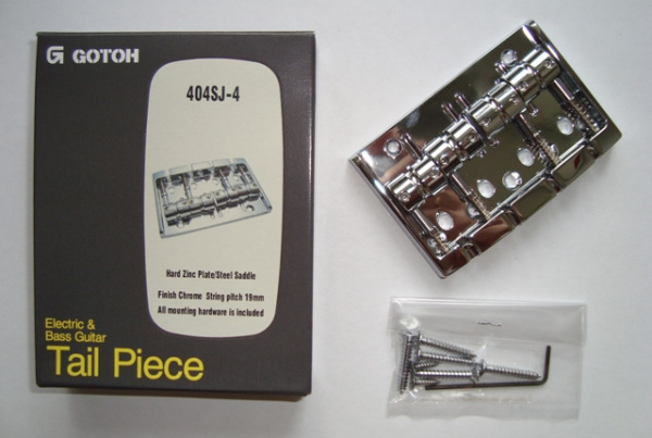 404SJ-4 C бридж басовый, 4-х струнный, хром. Gotoh (Made in Japan)