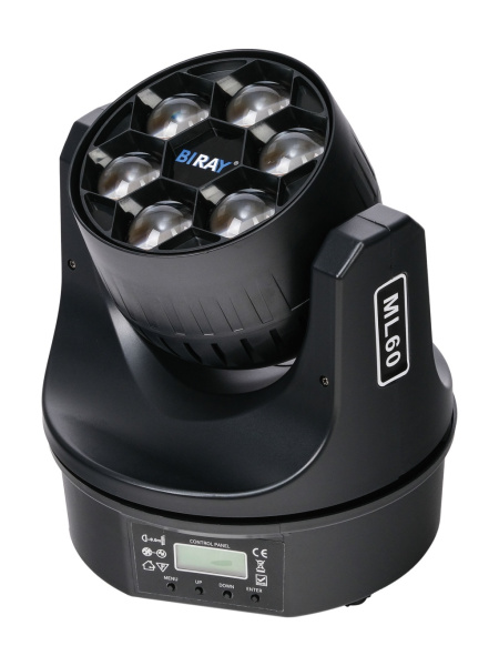 (LUT) ML60 Моторизированная световая "голова", LED 6х15Вт RGBW, Bi Ray