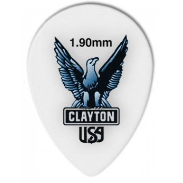 ST190 Медиатор 1.90 mm ACETAL polymer уменьшенный , 1шт. CLAYTON 