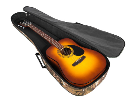 LDG-32 Чехол для акустической гитары, хаки (Мультикам), Lutner