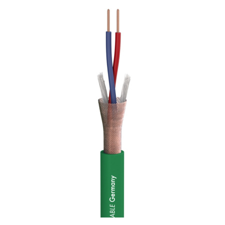 200-0004 SC-Stage 22 Highflex Кабель микрофонный, 1м, цвет зеленый, Sommer Cable