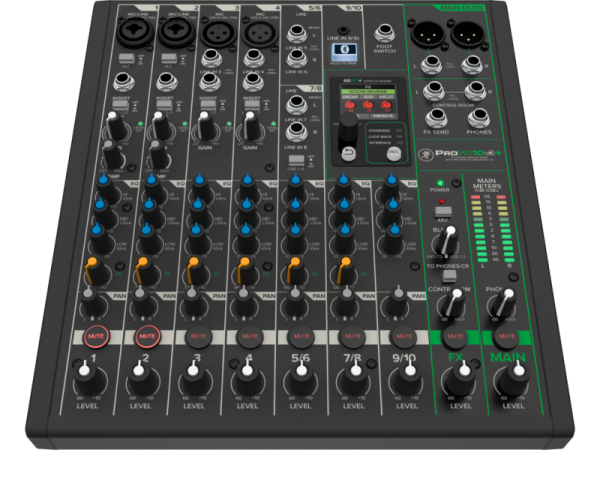 ProFX10v3+ 10-канальный микшер с процессором эффектов, режимами записи USB, Bluetooth. MACKIE