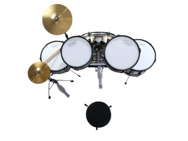 HE165-P2-LS Барабанная установка (детские барабаны) , серебристая, TJW