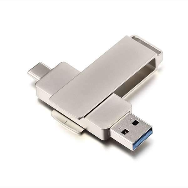 00-00030045 Флеш-накопитель MODERN 64GB USB3.0 Type-C (m) металл серый, GoPower