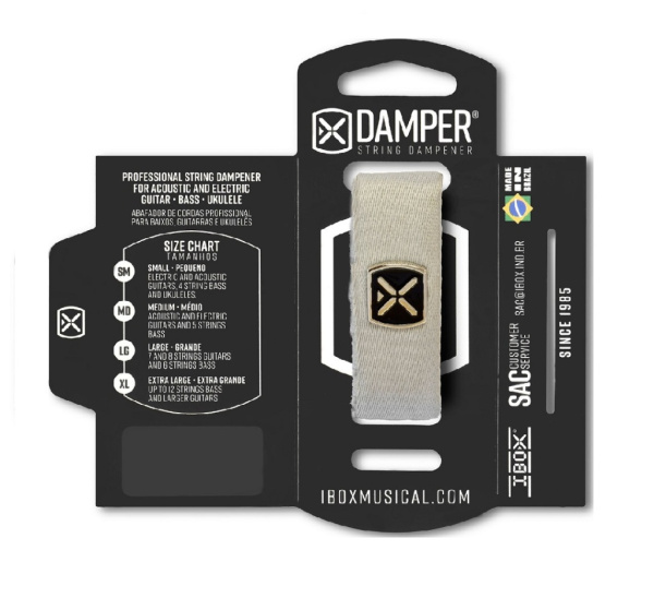 DTMD19 Демпфер гитарный, средний, серый, IBOX