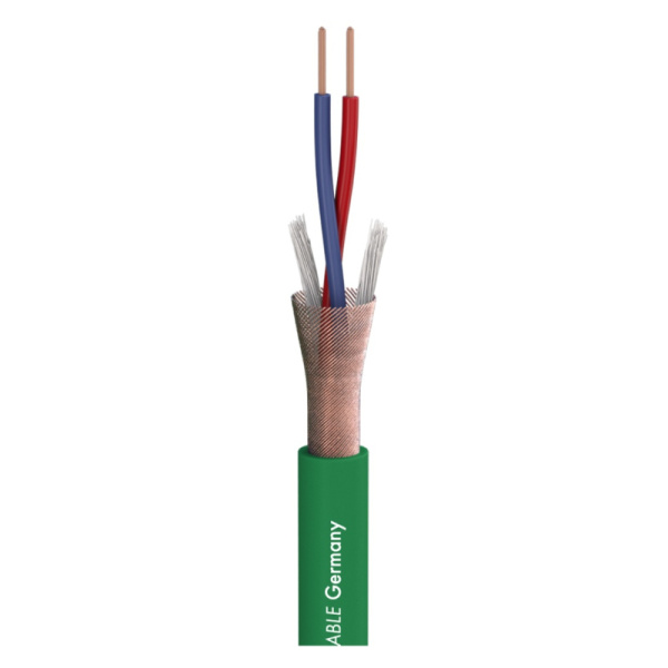 200-0004 SC-Stage 22 Highflex Кабель микрофонный, 1м, цвет зеленый, Sommer Cable