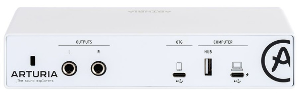 MiniFuse 2 White OTG Внешняя звуковая карта, Аудиоинтерфейс USB. ARTURIA