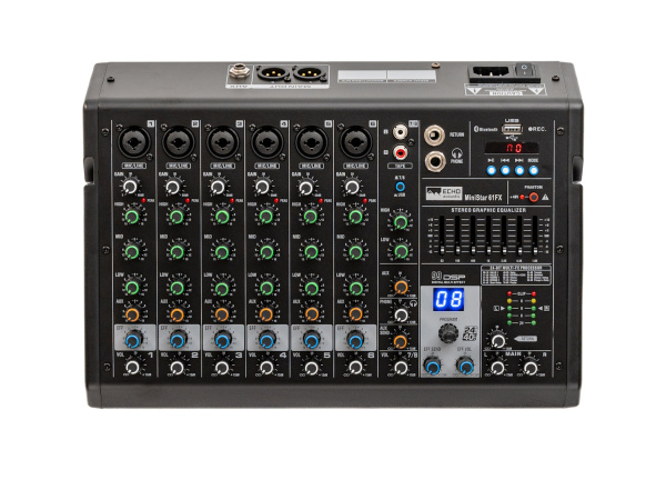 MiniStar 61FX Компактный микшерный пульт. Echo Acoustic