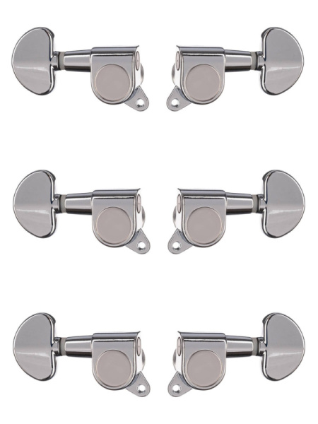 J-03-3+3-CR Колки для гитары 3+3, хром, Paxphil