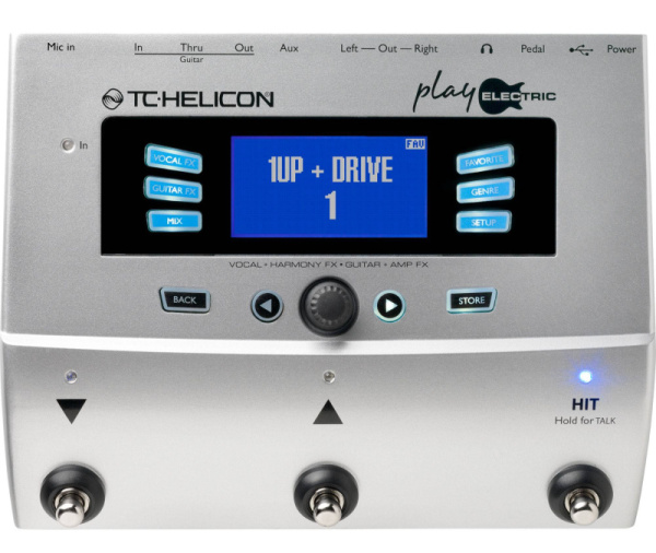 PLAY ELECTRIC Напольный вокальный/гитарный процессор эффектов, TC HELICON  