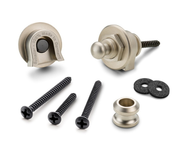 14010701 Security Lock Крепление для ремня с блокировкой, для гитары, матовый, Schaller