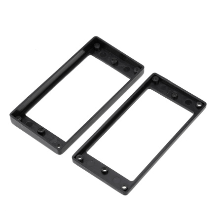 MX1588BK-MX1589BK Комплект рамок звукоснимателей (1+1), прямые, черные, Musiclily