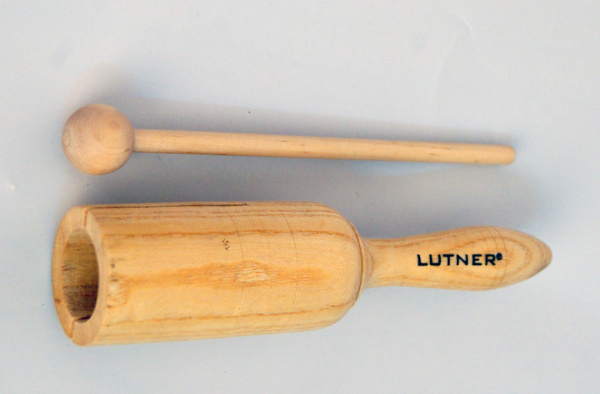 FLT-G3 Тон-блок деревянный одиночный на ручке, с палочкой. Fleet