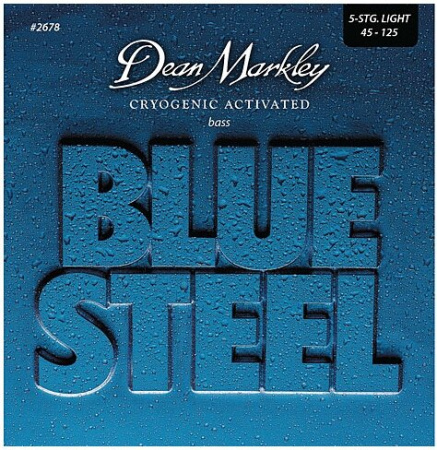 DM2678 Blue Steel Комплект струн для 5-струнной бас-гитары, сталь, 45-125, Dean Markley