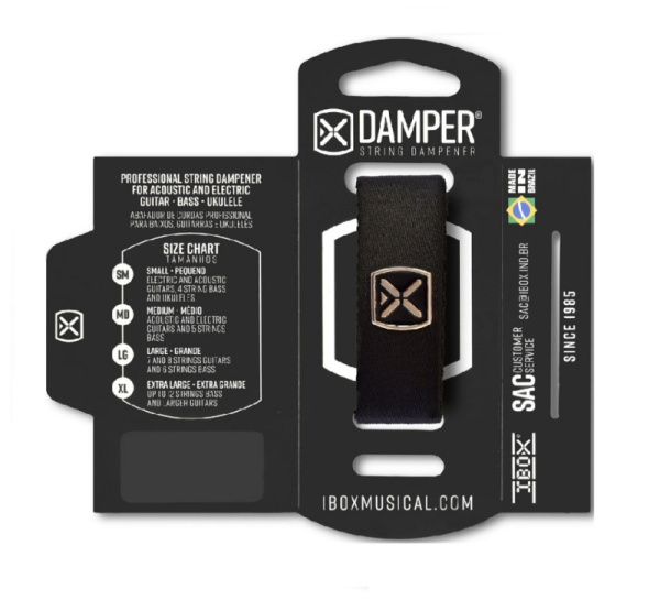 DTMD20 Демпфер гитарный, средний, черный, IBOX