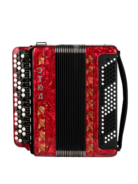 BN-40-RD (БН-40) Баян ученический двухголосный Этюд-205М2, 55х100-II, красный, Тульская гармонь