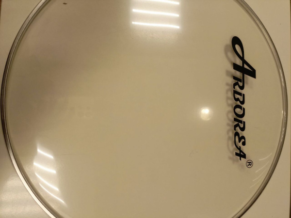 ARCLR-22 Пластик для малого и том барабана 22", прозрачный, Arborea