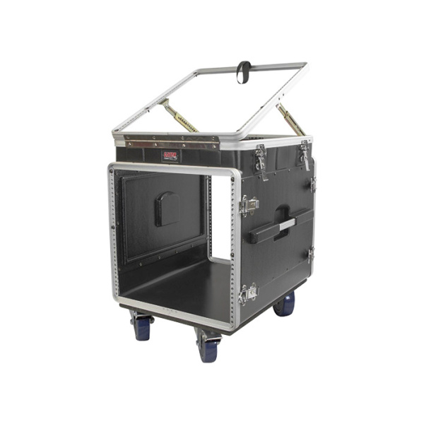 GRC-12X10 Рэковый кейс 2U верх, 10U фронт, компактный, подъемный механизм, пластик. GATOR