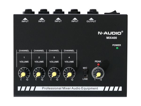 MIX400 Микшер, 4 канала, N-Audio