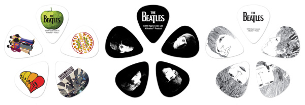 1CAB4-15BT3 Beatles Signature Sgt. Peppers Медиаторы в коробке, 15шт, Planet Waves