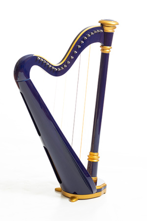 MLH0022 Iris Арфа 21 струнная (A4-G1), цвет синий глянцевый, Resonance Harps