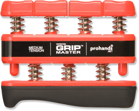 GM-14002 GRIPMASTER Тренажер для пальцев рук средний, красный. PROHANDS 
