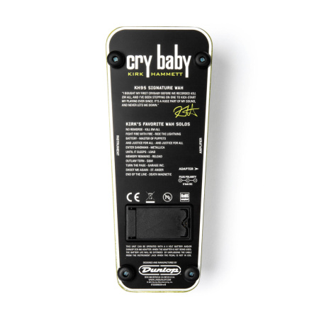 KH95 Kirk Hammett Cry Baby Wah Педаль эффектов, Dunlop