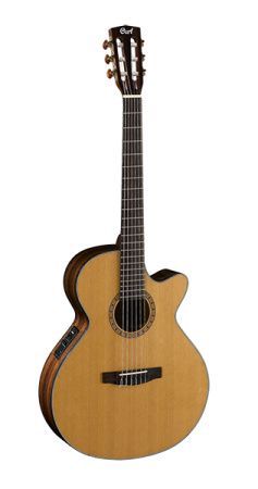 CEC7-NAT Классическая гитара со звукоснимателем, с вырезом, цвет натуральный, Cort