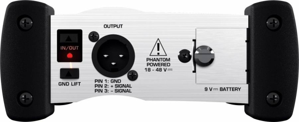 DI100 ULTRA-DI DI-БОКС Активный директ бокс (ди-бокс), питание: батарея 9 В или фантомное. BEHRINGER