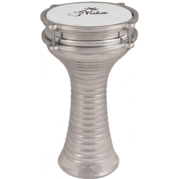 DRBTL6-12M Турецкая дарбука, гофрированная, цвет: металлик, размер: 6"(15 см) x 12" (30 см), YUKA