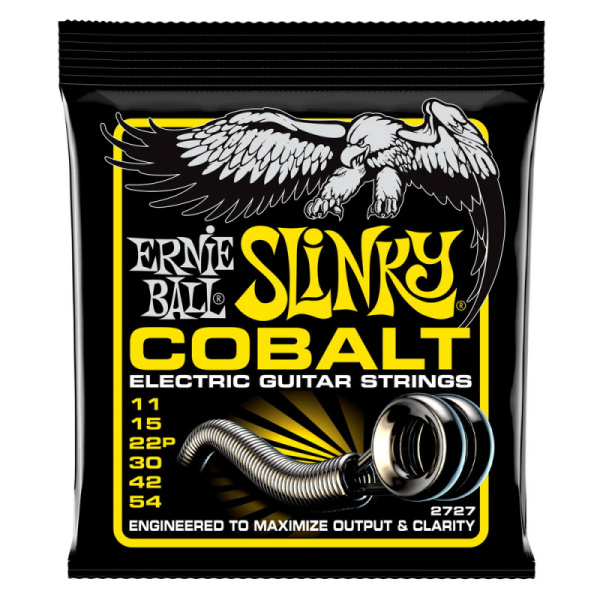 P02727 Cobalt Beefy Slinky Комплект струн для электрогитары, 11-54, Ernie Ball 