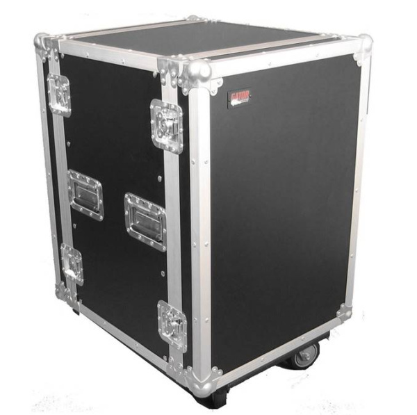 G-TOUR 16U CAST - рэковый флайт-кейс, 16 U, на колесах,дерево,черный. GATOR