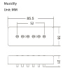 MX1256 Звукосниматель магнитный сингл, для LP SG, бриджевый, кремовый, Musiclily