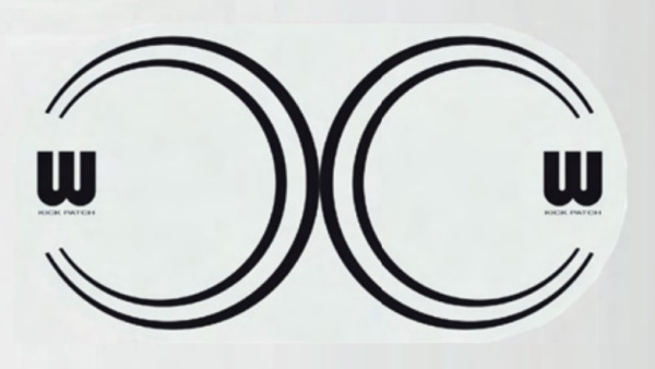 WDPD-BK Double Pedal Dot Nylon Наклейка на пластик бас-барабана, нейлон, Williams