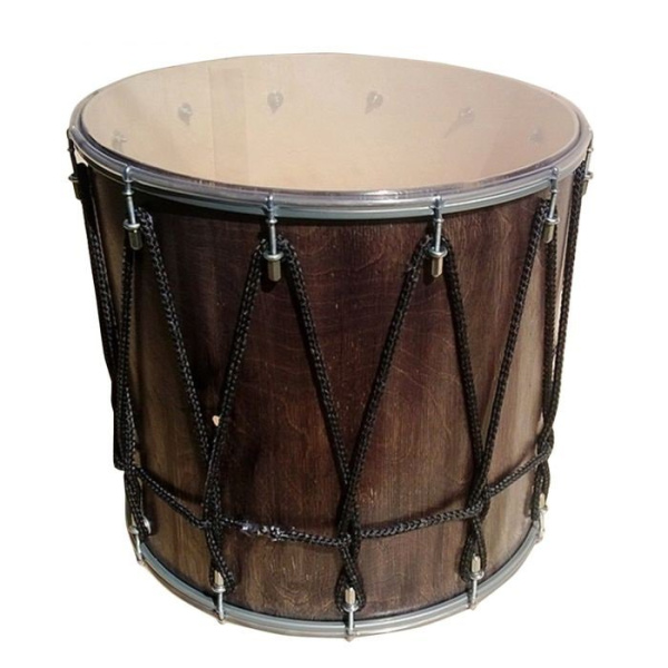 BK-13Ev Барабан кавказский 13" с веревкой, 31х33см, цвет — эбен, Мастерская Бехтеревых