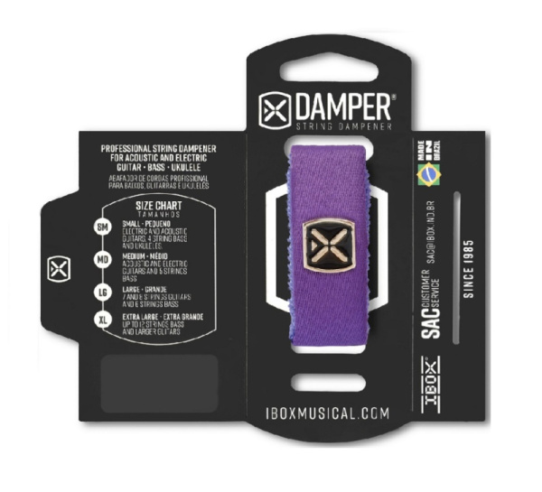 DTLG22 Демпфер гитарный, большой, фиолетовый, IBOX