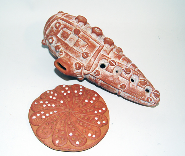 MN-OO-4 Окарина октава Стимпанк, Мастерская Никифорова