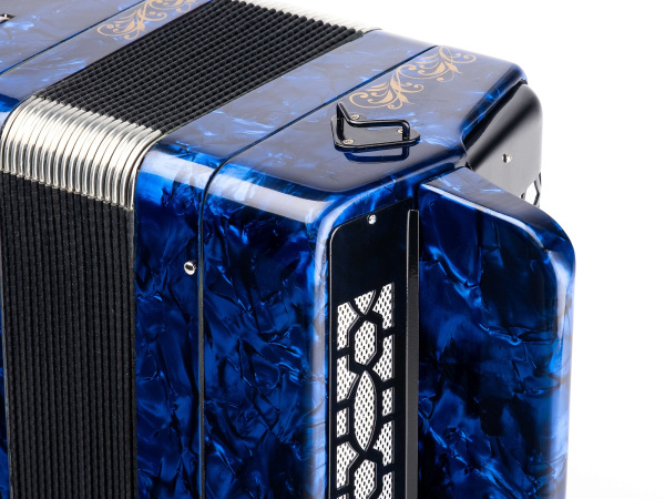 BN-40-BL (БН-40) Баян ученический двухголосный Этюд-205М2, 55х100-II, синий, Тульская гармонь