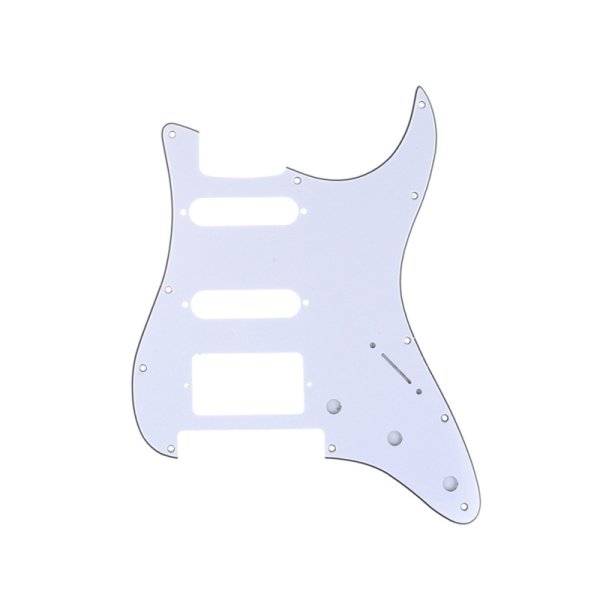 MX1380WH Защитная накладка гитары Fender Stratocaster HSS, 3 слоя, белая, Musiclily