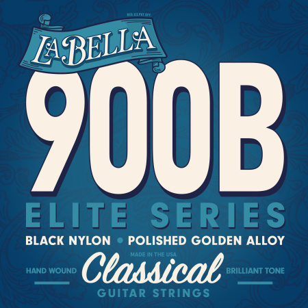 900B Black Superior Комплект струн для классической гитары. La Bella