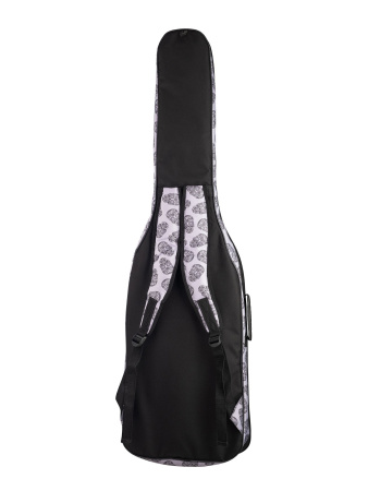 MZ-ChGB-3b/skull2 Чехол для бас-гитары, черный/черепа, MEZZO
