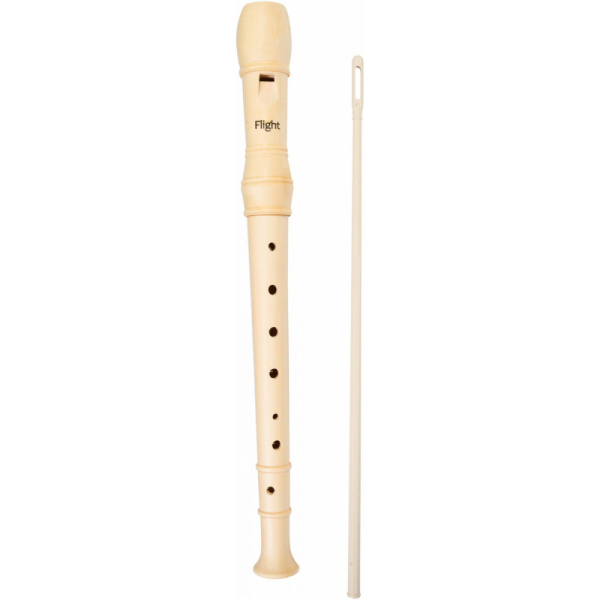 FFWG-1WH Блокфлейта сопрано немецкая система, дерево, цвет белый, FLIGHT