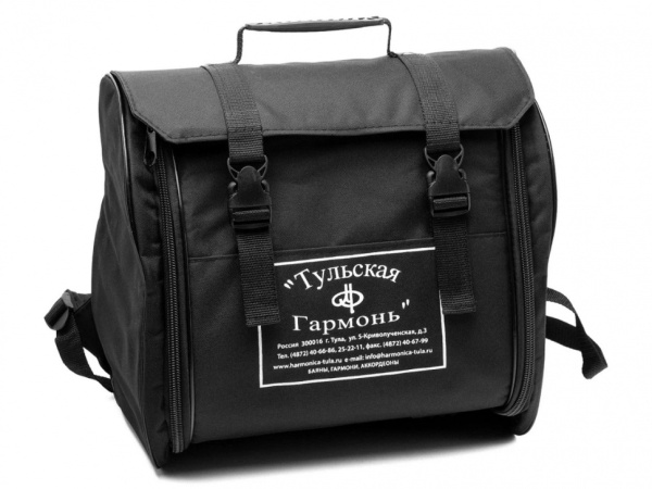 BN-40-BK (БН-40) Баян ученический двухголосный Этюд-205М2, 55х100-II, черный, Тульская гармонь