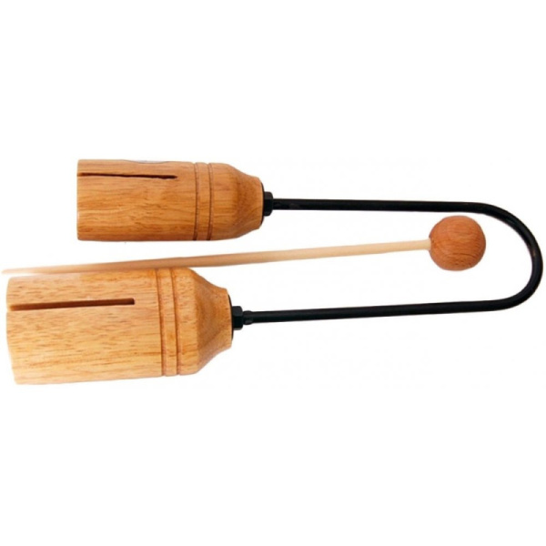 FLT-GB-1 Агого деревянный, с палочкой, малый, Fleet
