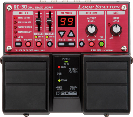 RC-30 dual track looper Loop Station гитарный процессор. BOSS 