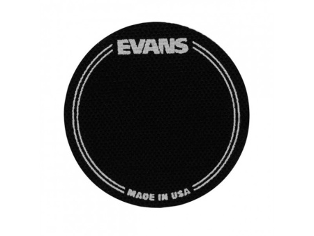 EQPB1 EQ Наклейка на рабочий пластик бас-барабана, черная, одиночная педаль, Evans