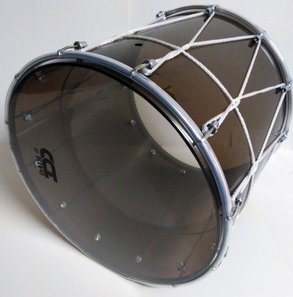 BKA-14Opv Барабан кавказский 14", акрил, 34х36см, с верёвкой, черный, Мастерская Бехтеревых