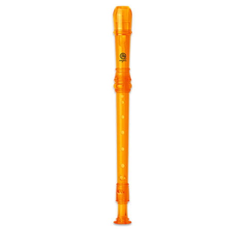 ASRB-251OR Блокфлейта сопрано, оранжевая, барочная система, пластик, 2 части, Angel
